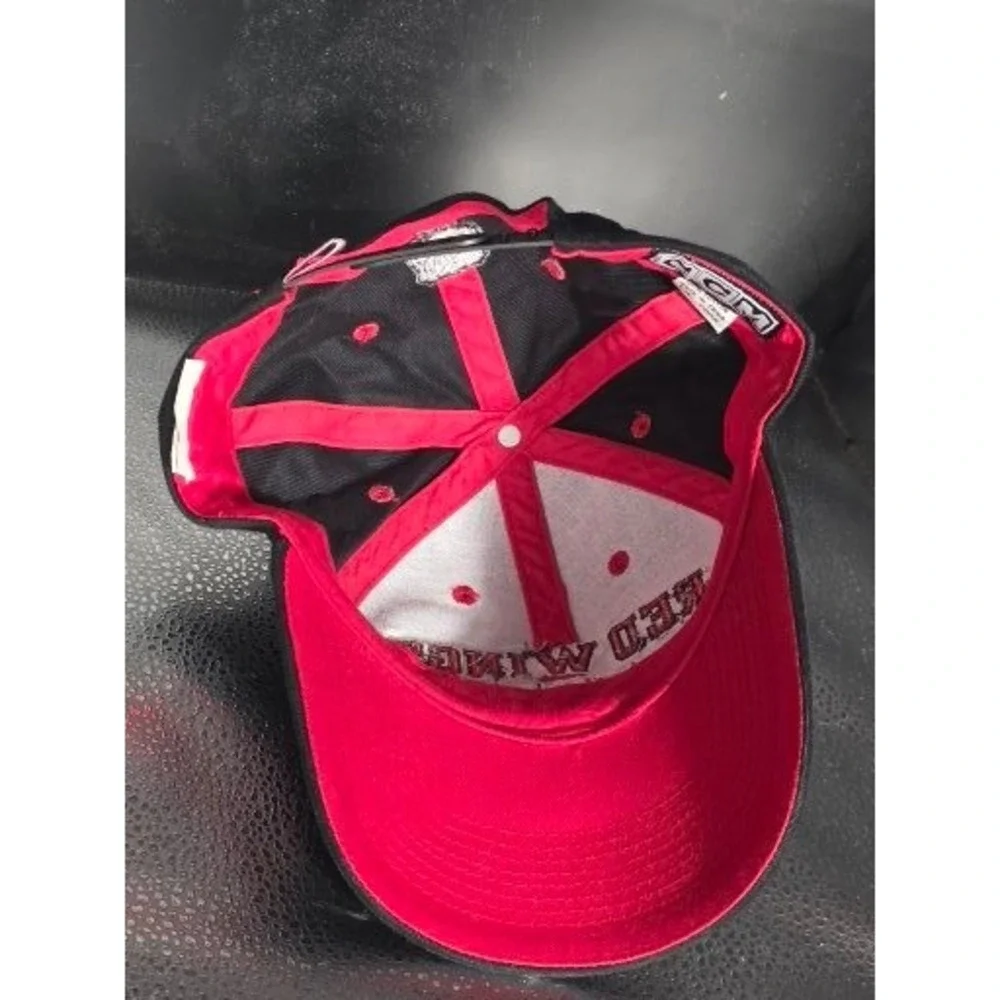 Detroit Red Wings CCM Hockey Hat Black Snapback Youth NHL Baseball Cap Kidcore